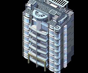 City Residential Garden villa office design  328
