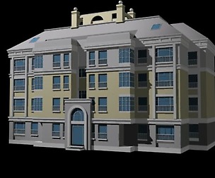 City Residential Garden villa office design  347