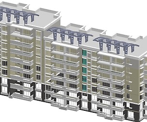 City Residential Garden villa office design  348