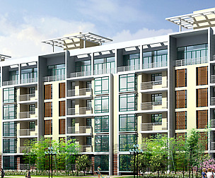 City Residential Garden villa office design  362
