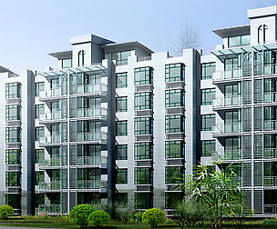 City Residential Garden villa office design  364