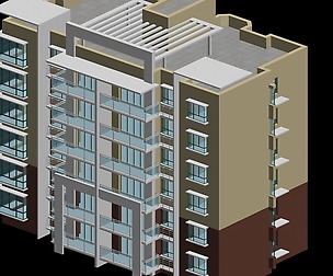 City Residential Garden villa office design  376