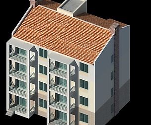 City Residential Garden villa office design  381