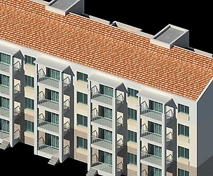 City Residential Garden villa office design  383