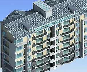 City Residential Garden villa office design  388