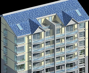 City Residential Garden villa office design  390