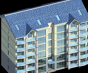 City Residential Garden villa office design  391