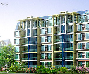 City Residential Garden villa office design  407