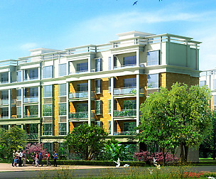 City Residential Garden villa office design  411