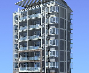 City Residential Garden villa office design  413