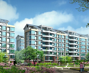 City Residential Garden villa office design  416