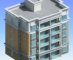 City Residential Garden villa office design  419