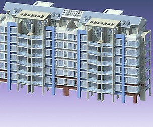 City Residential Garden villa office design  428