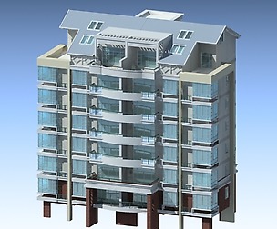 City Residential Garden villa office design  430