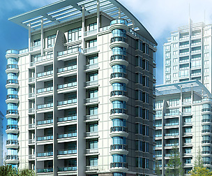 City Residential Garden villa office design  432