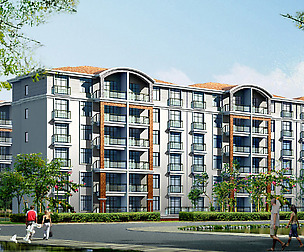 City Residential Garden villa office design  456