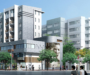 City Residential Garden villa office design  496