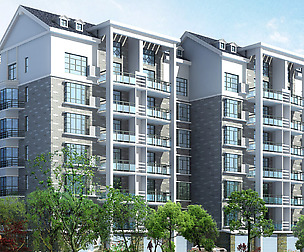 City Residential Garden villa office design  497