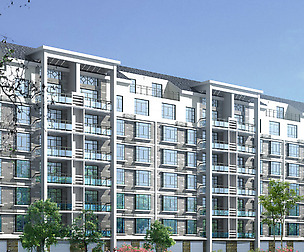 City Residential Garden villa office design  499