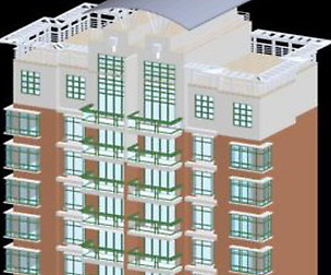 City Residential Garden villa office design  511