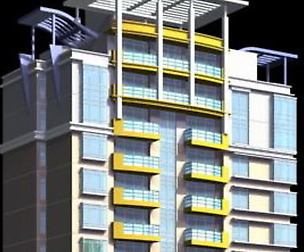 City Residential Garden villa office design  518