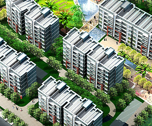City Residential Garden villa office design  521