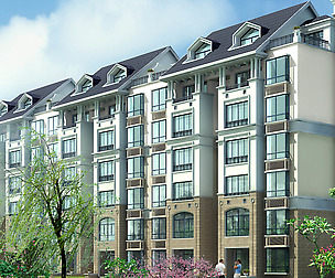 City Residential Garden villa office design  535