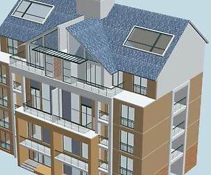 City Residential Garden villa office design  537