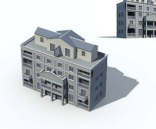 City Residential Garden villa office design  542