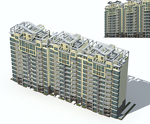 City Residential Garden villa office design  543