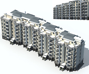 City Residential Garden villa office design  545