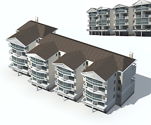 City Residential Garden villa office design  546
