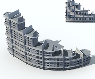 City Residential Garden villa office design  550