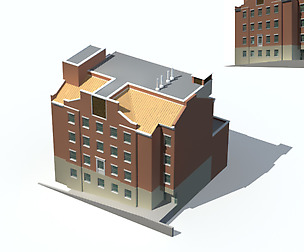 City Residential Garden villa office design  551