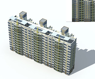 City Residential Garden villa office design  554