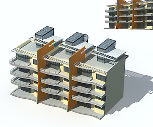 City Residential Garden villa office design  556