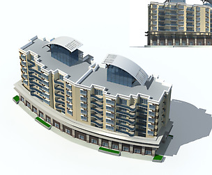 City Residential Garden villa office design  561
