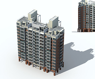 City Residential Garden villa office design  566
