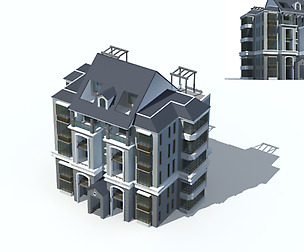 City Residential Garden villa office design  572