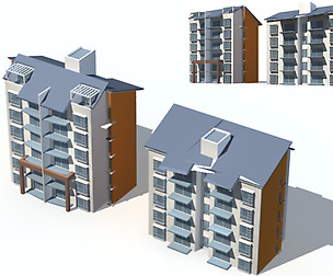 City Residential Garden villa office design  581