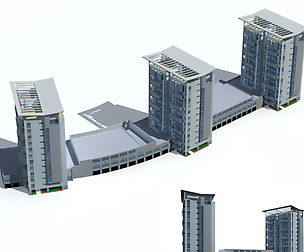 City Residential Garden villa office design  590