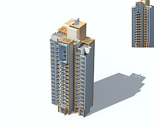 City Residential Garden villa office design  592