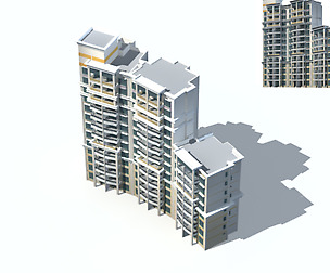City Residential Garden villa office design  599