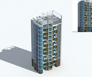 City Residential Garden villa office design  601