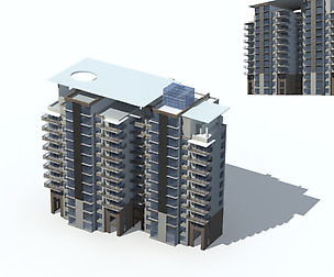 City Residential Garden villa office design  609
