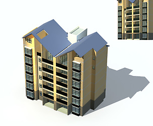 City Residential Garden villa office design  614