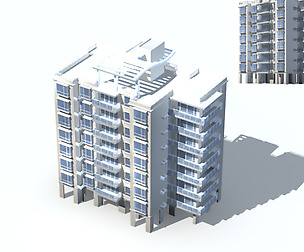 City Residential Garden villa office design  617