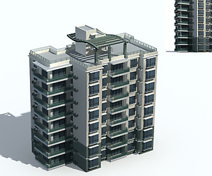 City Residential Garden villa office design  626