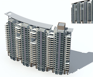 City Residential Garden villa office design  629