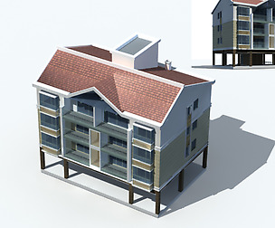 City Residential Garden villa office design  633
